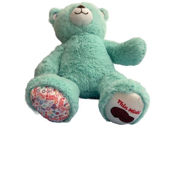 Thin Mint Build-A-Bear Set Of Two Plush Toys Brown & Green Girl Scouts Collectib - Picture 4 of 4
